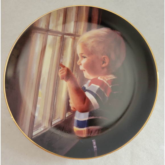 Vintage Danbury Mint Daddy's Home by Donald Zolan Plate w/ COA & Box #G3109 - Picture 11 of 14